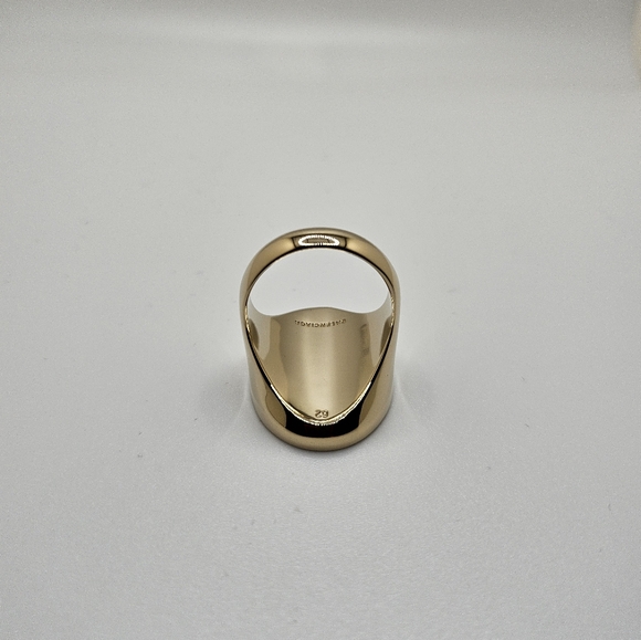 Balenciaga US 9 60 Gold Red Oval Chevaliere Ring Crest Seal Signet Coat Of Arms - Picture 11 of 13